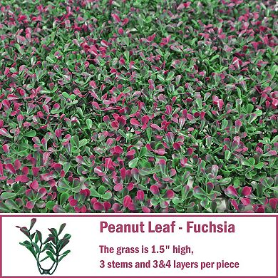 10x10Inch 12Pcs Grass Wall Panels, UV-Anti Boxwood Greenery Hedge, Odorless Artificial Fake