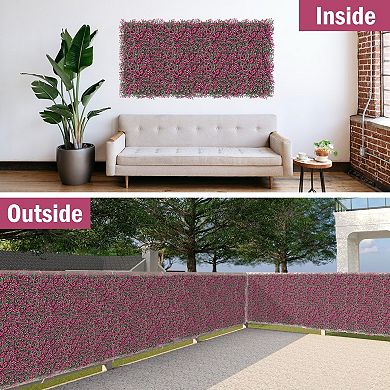 10x10Inch 12Pcs Grass Wall Panels, UV-Anti Boxwood Greenery Hedge, Odorless Artificial Fake