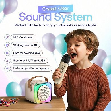 Karaoke Karaoke and/ 2 Wireless Microphones - Sound Kareoke and Speaker Speaker and Microphone Set