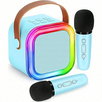 Karaoke, Toys, Karaoke Microphone Wireless, Gifts 4, 5, 6, 8, 9, 10 Year Old Toys Blue