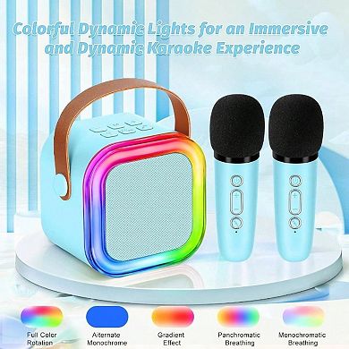 Karaoke, Toys, Karaoke Microphone Wireless, Gifts 4, 5, 6, 8, 9, 10 Year Old Toys Blue