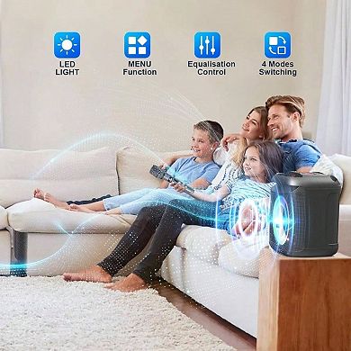 Karaoke with and Two Wireless Microphones, Portable Speaker Home Outdoor Parties, - Hour Life, Mic/A