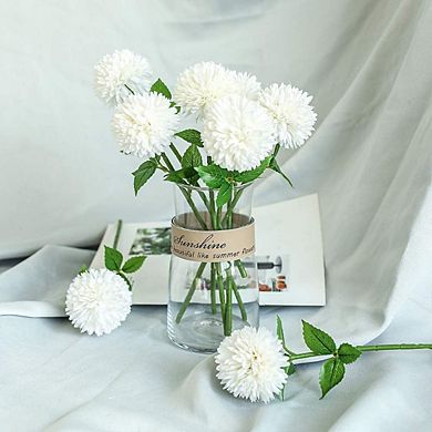 12pcs Artificial Chrysanthemum Ball Flowers Silk Hydrangea Bridal Wedding Bouquet for Home