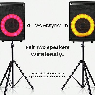 Bluetooth Speaker Microphone Karaoke Battery Portable PA System Sound Audio Professional Powerful