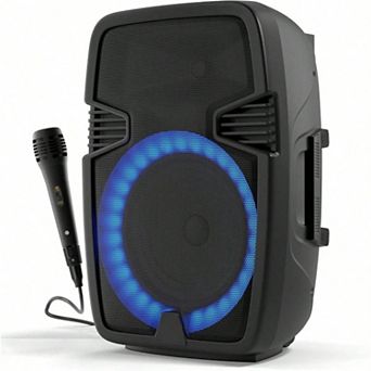 Bluetooth Speaker Microphone Karaoke Battery Portable Rechargeable Sound Audio Powerful