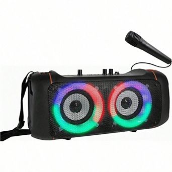 Bluetooth Speaker Microphone Karaoke Portable Rechargeable Sound Audio Powerful Consumer Product