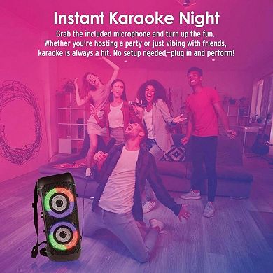 Bluetooth Speaker Microphone Karaoke Portable Rechargeable Sound Audio Powerful Consumer Product