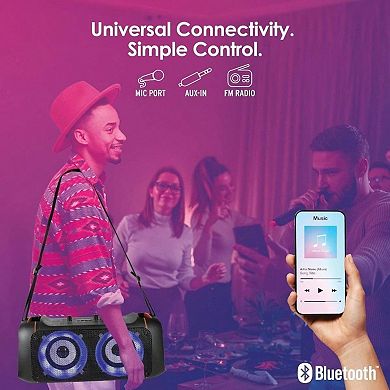 Bluetooth Speaker Microphone Karaoke Portable Rechargeable Sound Audio Powerful Consumer Product