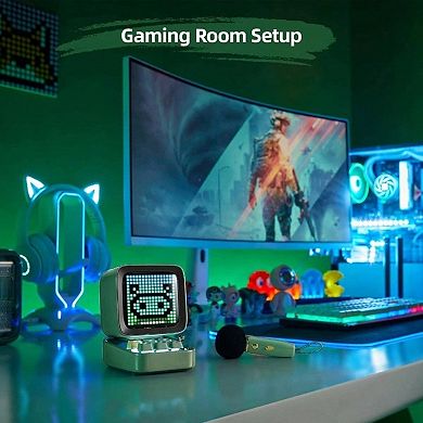 Bluetooth Karaoke Speaker with RGB Keyboard and Mini Mic for Gaming and Singing