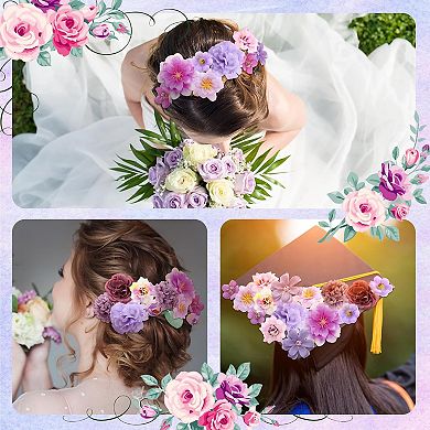 120 Pcs Small Flowers for Crafts Mini Faux Flowers Artificial Silk ...