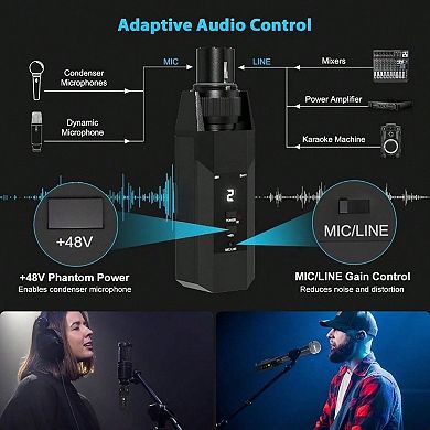 Bluetooth Wireless Microphone Battery PA System Sound Audio High-Quality Consumer Electronics Device