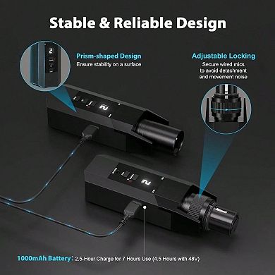 Bluetooth Wireless Microphone Battery PA System Sound Audio High-Quality Consumer Electronics Device