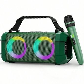 Bluetooth Wireless Speaker Microphone Karaoke Battery Portable Sound Professional Consumer Product