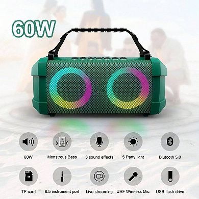 Bluetooth Wireless Speaker Microphone Karaoke Battery Portable Sound Professional Consumer Product