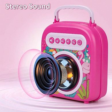 Karaoke with 2 Microphones Karaoke Toys Age 6 - 8 Karaoke 3 - 5 Pink Birthday Toys 4 - 10 Karaoke Sp