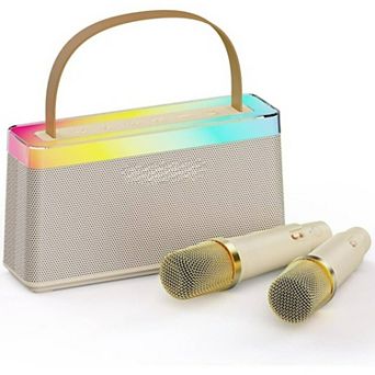 Kids Karaoke Machine with DSP Chip, Dual Speakers, 4 Modes, Bluetooth, TF, USB, AUX