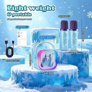 Bluetooth Wireless Speaker Microphone Karaoke Portable Voice Sound Audio Powerful Compact