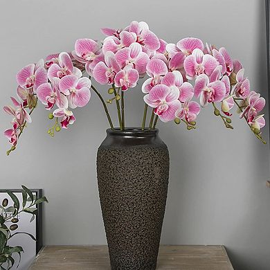 32 Inch Artificial Phalaenopsis Flowers 6 Pcs Artificial Orchid Flowers Stem Plants for Home