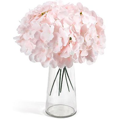 26 Pieces Hydrangea Artificial Flowers Pink Silk Flowers Artificial Flowers Heads