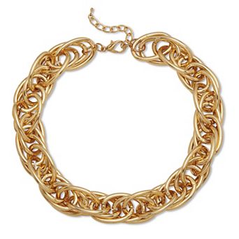 PalmBeach Jewelry Large Link Chain Goldtone Necklace 18-inch and 2.5-inch Extender