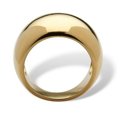 PalmBeach Jewelry Dome 18k Gold-Plated Ring
