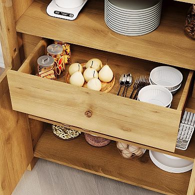 IDEALHOUSE 71" Arched Pantry Cabinet