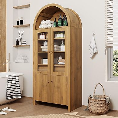 IDEALHOUSE 71" Arched Pantry Cabinet