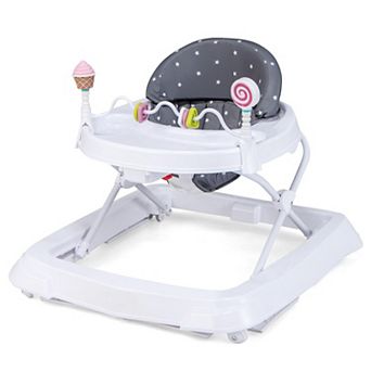 Foldable Baby Activity Walker with Adjustable Height and Detachable Seat