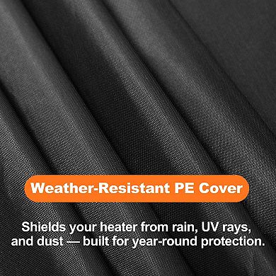 Patio Heater Cover, High-Density PE Fabric, Water, UV-Resistant