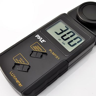 Pyle Handheld Lux Light Meter Photometer with 20,000 Lux Range (PLMT21) - Digital Display
