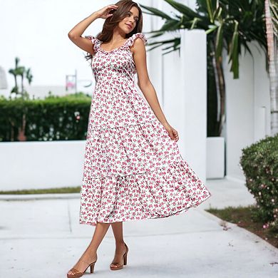 Women's Tie Back Ruffle Strap Dress for Everyday Looks