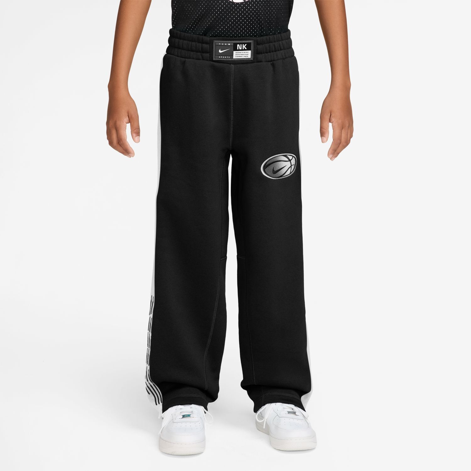 Брюки Nike Dri-FIT Basketball для мальчиков, цвет: Чёрный — фото 1