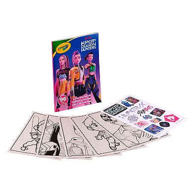 Crayola K-Pop Demon Hunters Coloring Book with Stickers