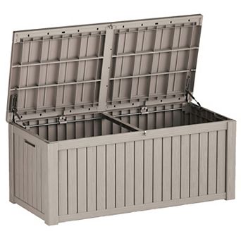 150 Gal. Wicker Resin Outdoor Patio Storage Deck Box