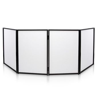 Pyle DJ Booth Façade Screen Cover Scrim Panel (PDJFAC10) - White Lycra Spandex