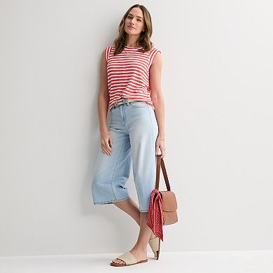 Women's Sonoma Goods For Life® High Rise Wide Leg Capri Pants