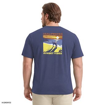 Big & Tall IZOD Saltwater Short Sleeve Graphic Tee