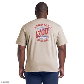 Big & Tall IZOD Saltwater Short Sleeve Graphic Tee