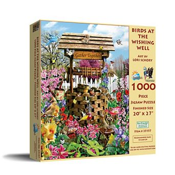 Birds at the Wishing Well 1000 pc Jigsaw Puzzle
