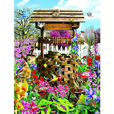 Birds at the Wishing Well 1000 piece Jigsaw Puzzle
