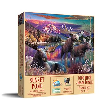 Sunset Pond 1000 pc Jigsaw Puzzle