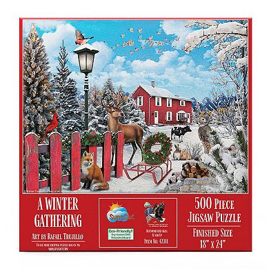 A Winter Gathering 500 piece Jigsaw Puzzle