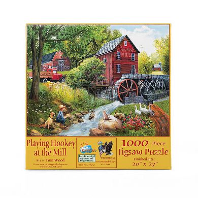 Playing Hookey at the Mill 1000 piece Jigsaw Puzzle