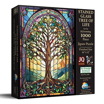 Stained Glass Tree of Life 1000 pc Jigsaw Puzzle