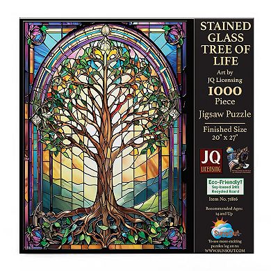 Stained Glass Tree of Life 1000 piece Jigsaw Puzzle