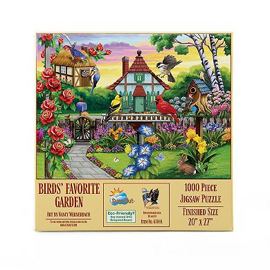 Birds' Favorite Garden 1000 piece Jigsaw Puzzle
