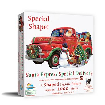 Santa Express Special Delivery 1000 pc Special Shape Jigsaw Puzzle