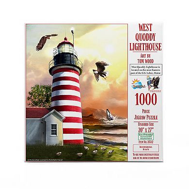 West Quoddy Lighthouse 1000 piece Jigsaw Puzzle