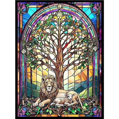 Tree of Peace Stained Glass 500 piece Jigsaw Puzzle for Adults