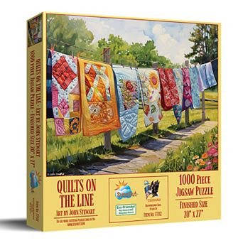 Quilts on the Line 1000 pc Jigsaw Puzzle